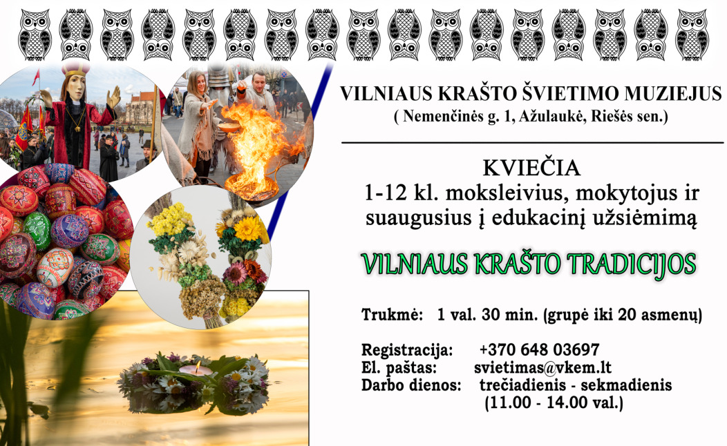 Edukacinis užsiėmimas „Vilniaus krašto tradicijos“